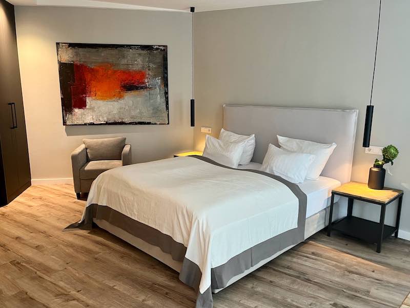 Spacious bed
